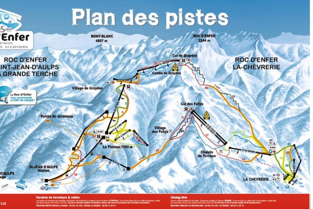 Le Relai S31 - Grand Et Lumineux Studio Avec Coin Montagne 4-6 Pers, Tout Equipe, Avec Wifi, A 30M Des Pistes Avec Un Grand Balcon, Draps Non Compris Saint-Jean-dʼAulps Exteriér fotografie