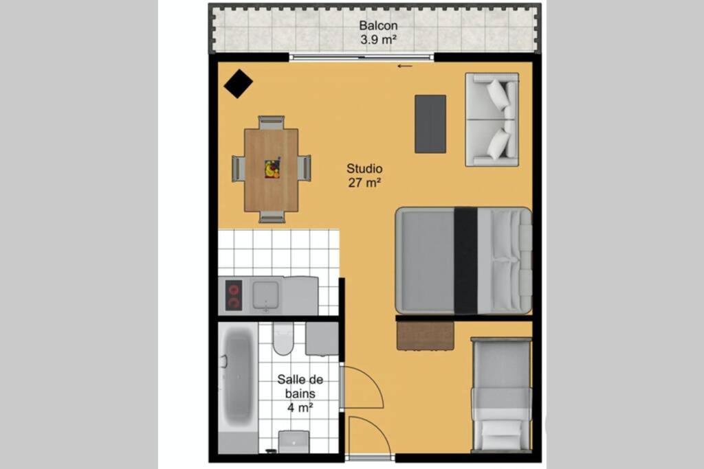 Le Relai S31 - Grand Et Lumineux Studio Avec Coin Montagne 4-6 Pers, Tout Equipe, Avec Wifi, A 30M Des Pistes Avec Un Grand Balcon, Draps Non Compris Saint-Jean-dʼAulps Exteriér fotografie