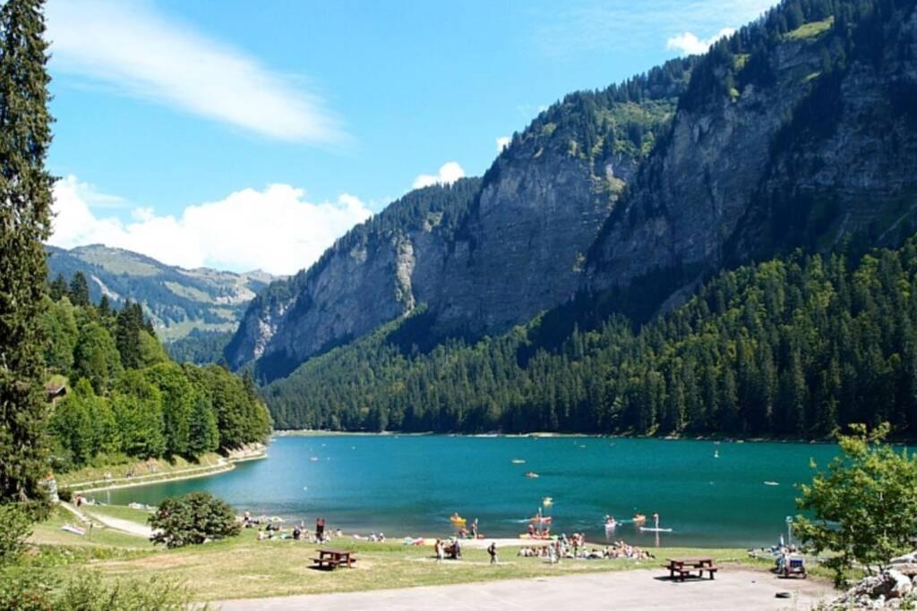 Le Relai S31 - Grand Et Lumineux Studio Avec Coin Montagne 4-6 Pers, Tout Equipe, Avec Wifi, A 30M Des Pistes Avec Un Grand Balcon, Draps Non Compris Saint-Jean-dʼAulps Exteriér fotografie